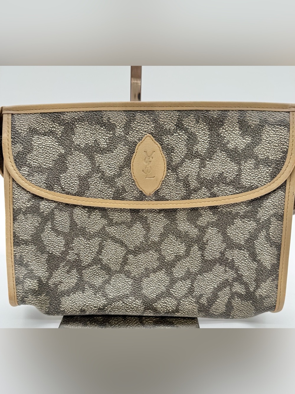 YSL Vintage Giraffe Print Pouch